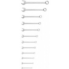 HOEGERT Набор комбинированных ключей 6-24 мм, 12 шт., сталь CrV, DIN 3113