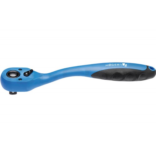 HOEGERT Трещотка 1/2", композитная, 72 зубца