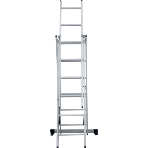 Лестница алюминиевая трёхсекционная 6*3 ступеней NV 1230 артикул 1230306 Новая высота