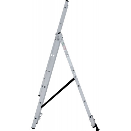 Лестница алюминиевая трёхсекционная 6*3 ступеней NV 1230 артикул 1230306 Новая высота