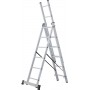 Лестница алюминиевая трёхсекционная 6*3 ступеней NV 1230 артикул 1230306 Новая высота