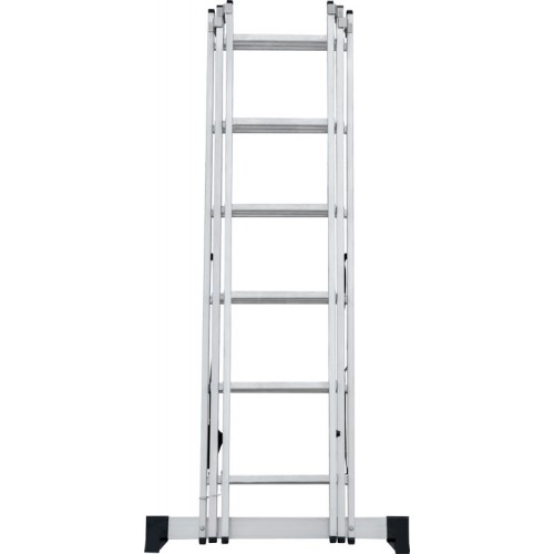 Лестница алюминиевая трёхсекционная 6*3 ступеней NV 1230 артикул 1230306 Новая высота