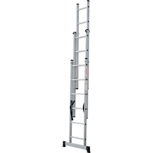 Лестница алюминиевая трёхсекционная 6*3 ступеней NV 1230 артикул 1230306 Новая высота