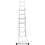 Лестница алюминиевая трёхсекционная 6*3 ступеней NV 1230 артикул 1230306 Новая высота