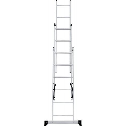 Лестница алюминиевая трёхсекционная 6*3 ступеней NV 1230 артикул 1230306 Новая высота