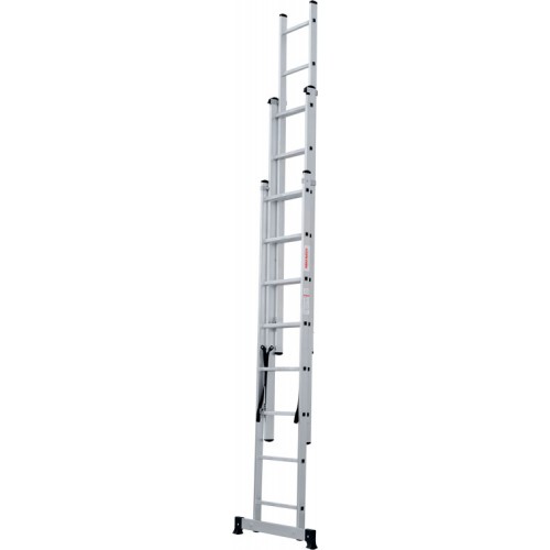 Лестница алюминиевая трёхсекционная 8*3 ступеней NV 1230 артикул 1230308 Новая высота
