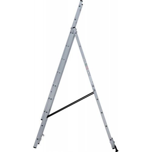 Лестница алюминиевая трёхсекционная 9*3 ступеней NV 1230 артикул 1230309 Новая высота