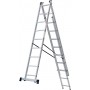 Лестница алюминиевая трёхсекционная 9*3 ступеней NV 1230 артикул 1230309 Новая высота