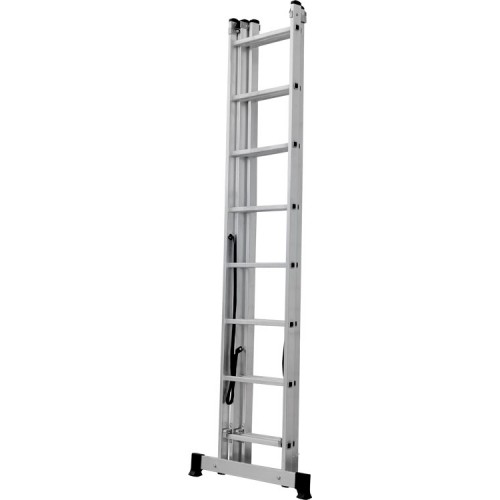 Лестница алюминиевая трёхсекционная 9*3 ступеней NV 1230 артикул 1230309 Новая высота