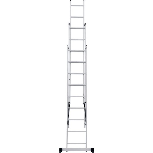 Лестница алюминиевая трёхсекционная 9*3 ступеней NV 1230 артикул 1230309 Новая высота