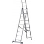 Лестница алюминиевая трёхсекционная 9*3 ступеней NV 1230 артикул 1230309 Новая высота