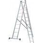 Лестница алюминиевая трёхсекционная 10*3 ступеней NV 1230 артикул 1230310 Новая высота