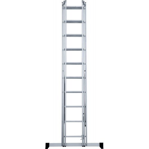 Лестница алюминиевая трёхсекционная 10*3 ступеней NV 1230 артикул 1230310 Новая высота