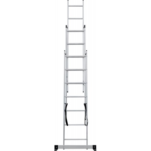 Лестница алюминиевая трёхсекционная 7*3 ступеней NV 2230 артикул 2230307 Новая высота