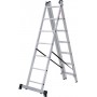 Лестница алюминиевая трёхсекционная 7*3 ступеней NV 2230 артикул 2230307 Новая высота