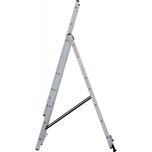 Лестница алюминиевая трёхсекционная 7*3 ступеней NV 2230 артикул 2230307 Новая высота