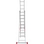 Лестница алюминиевая трёхсекционная 9*3 ступеней NV 2230 артикул 2230309 Новая высота