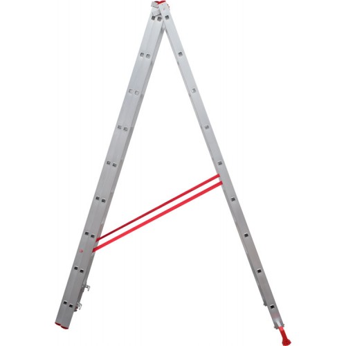 Лестница алюминиевая трёхсекционная 9*3 ступеней NV 2230 артикул 2230309 Новая высота