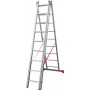 Лестница алюминиевая трёхсекционная 9*3 ступеней NV 2230 артикул 2230309 Новая высота