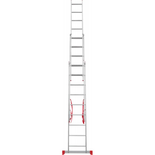 Лестница алюминиевая трёхсекционная 9*3 ступеней NV 2230 артикул 2230309 Новая высота