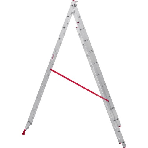 Лестница алюминиевая трёхсекционная 11*3 ступеней NV 2230 артикул 2230311 Новая высота