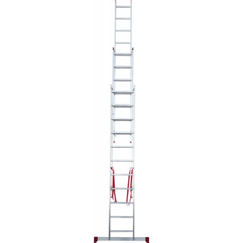 Лестница алюминиевая трёхсекционная 11*3 ступеней NV 2230 артикул 2230311 Новая высота