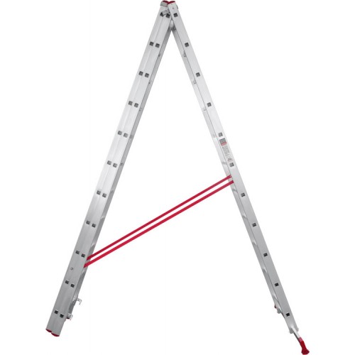 Лестница алюминиевая трёхсекционная 11*3 ступеней NV 2230 артикул 2230311 Новая высота