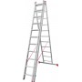 Лестница алюминиевая трёхсекционная 11*3 ступеней NV 2230 артикул 2230311 Новая высота