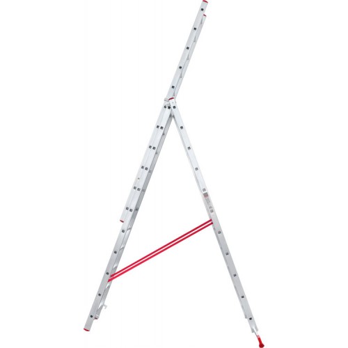 Лестница алюминиевая трёхсекционная 11*3 ступеней NV 2230 артикул 2230311 Новая высота