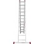 Лестница алюминиевая трёхсекционная 11*3 ступеней NV 2230 артикул 2230311 Новая высота