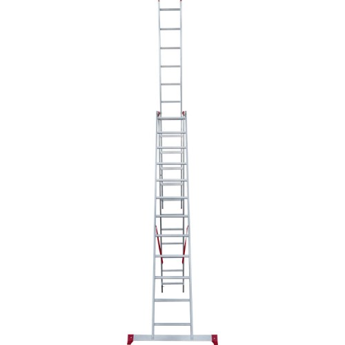 Лестница алюминиевая трёхсекционная 12*3 ступеней NV 2230 артикул 2230312 Новая высота