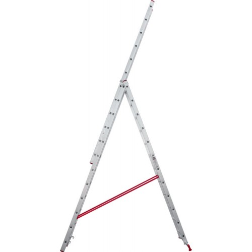 Лестница алюминиевая трёхсекционная 12*3 ступеней NV 2230 артикул 2230312 Новая высота