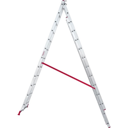 Лестница алюминиевая трёхсекционная 12*3 ступеней NV 2230 артикул 2230312 Новая высота