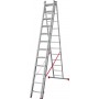 Лестница алюминиевая трёхсекционная 12*3 ступеней NV 2230 артикул 2230312 Новая высота