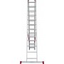 Лестница алюминиевая трёхсекционная 12*3 ступеней NV 2230 артикул 2230312 Новая высота