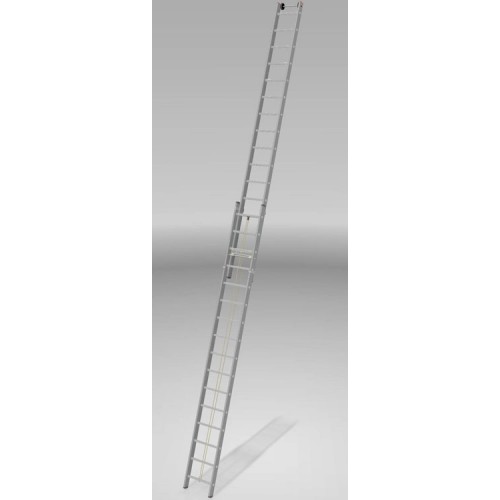 Лестница двухсекционная с тросовой тягой 16*2 ступеней NV 524 артикул 5240216 Новая высота