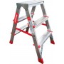 Стремянка алюминиевая двухсторонняя профессиональная 3 ступени NV 3120 артикул 3120203