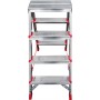 Стремянка алюминиевая двухсторонняя профессиональная 4 ступени NV 3120 артикул 3120204