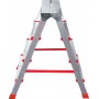 Стремянка алюминиевая двухсторонняя профессиональная 4 ступени NV 3120 артикул 3120204
