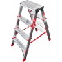 Стремянка алюминиевая двухсторонняя профессиональная 4 ступени NV 3120 артикул 3120204
