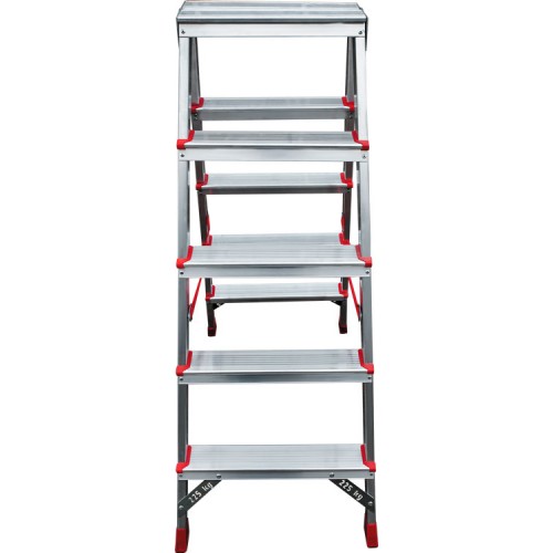 Стремянка алюминиевая двухсторонняя профессиональная 5 ступеней NV 3120 артикул 3120205