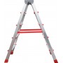 Стремянка алюминиевая двухсторонняя профессиональная 5 ступеней NV 3120 артикул 3120205