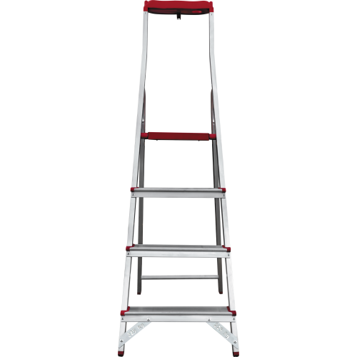 Стремянка алюминиевая 4 ступени с лотком-органайзером профессиональная NV 3150 артикул 3150104