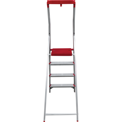 Стремянка алюминиевая 4 ступени с лотком-органайзером профессиональная NV 3150 артикул 3150104