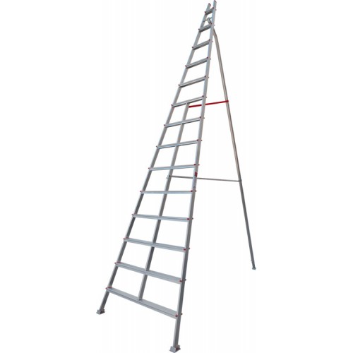 Стремянка алюминиевая садовая 14 ступеней NV 3190 артикул 3190114