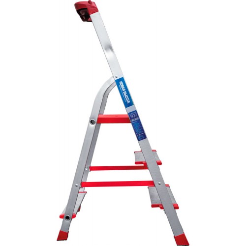 Стремянка алюминиевая с лотком-органайзером индустриальная 3 ступени NV 5150 артикул 5150103