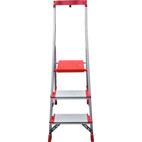 Стремянка алюминиевая с лотком-органайзером индустриальная 3 ступени NV 5150 артикул 5150103