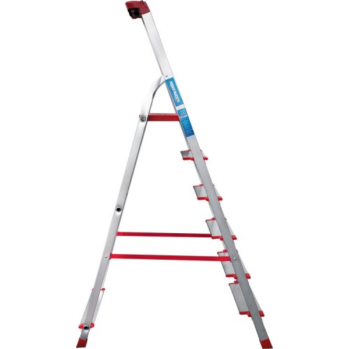 Стремянка алюминиевая с лотком-органайзером индустриальная 6 ступеней NV 5150 артикул 5150106