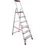 Стремянка алюминиевая с лотком-органайзером индустриальная 6 ступеней NV 5150 артикул 5150106