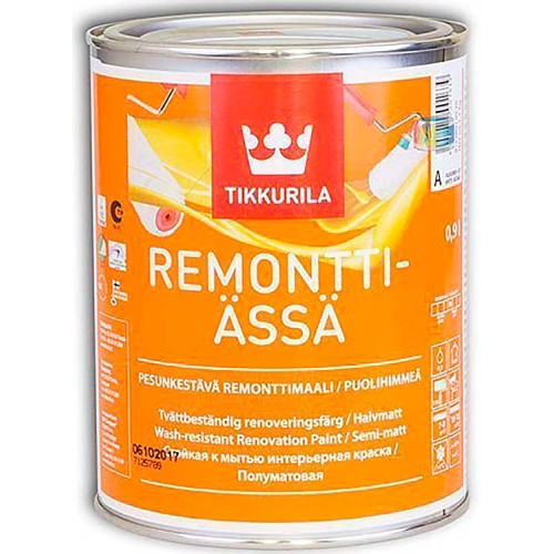 Tikkurila Remontti Assa  - краска для стен и потолков - 0.9л
